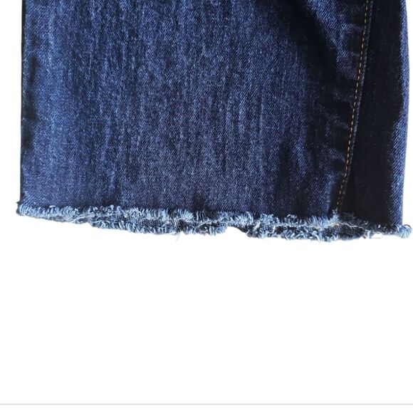 Oat New York High-Waisted Straight-Leg Jeans Sz 4/27 Raw Hem Chic Casual Denim - Picture 6 of 16